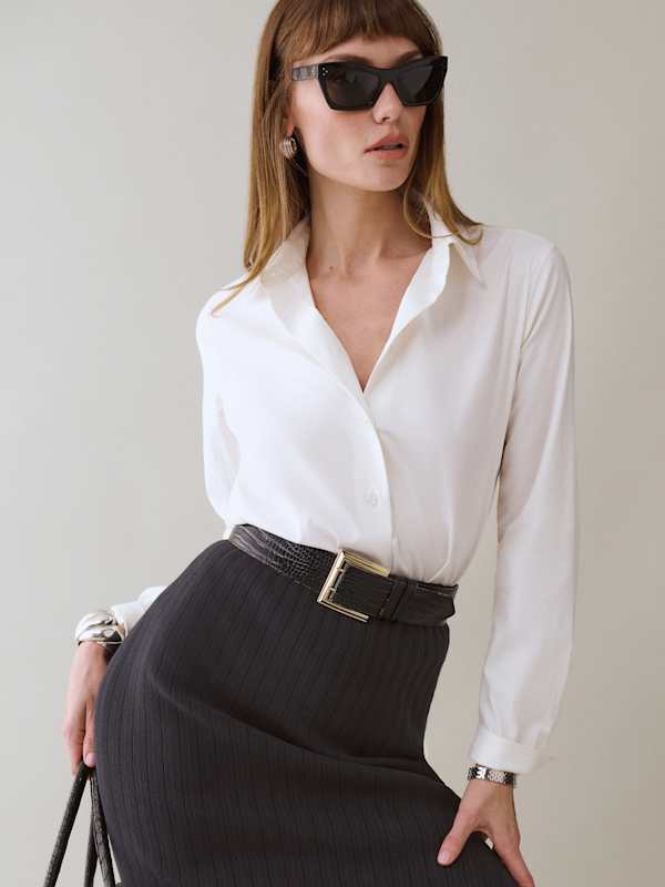 Alfie Relaxed Shirt - White